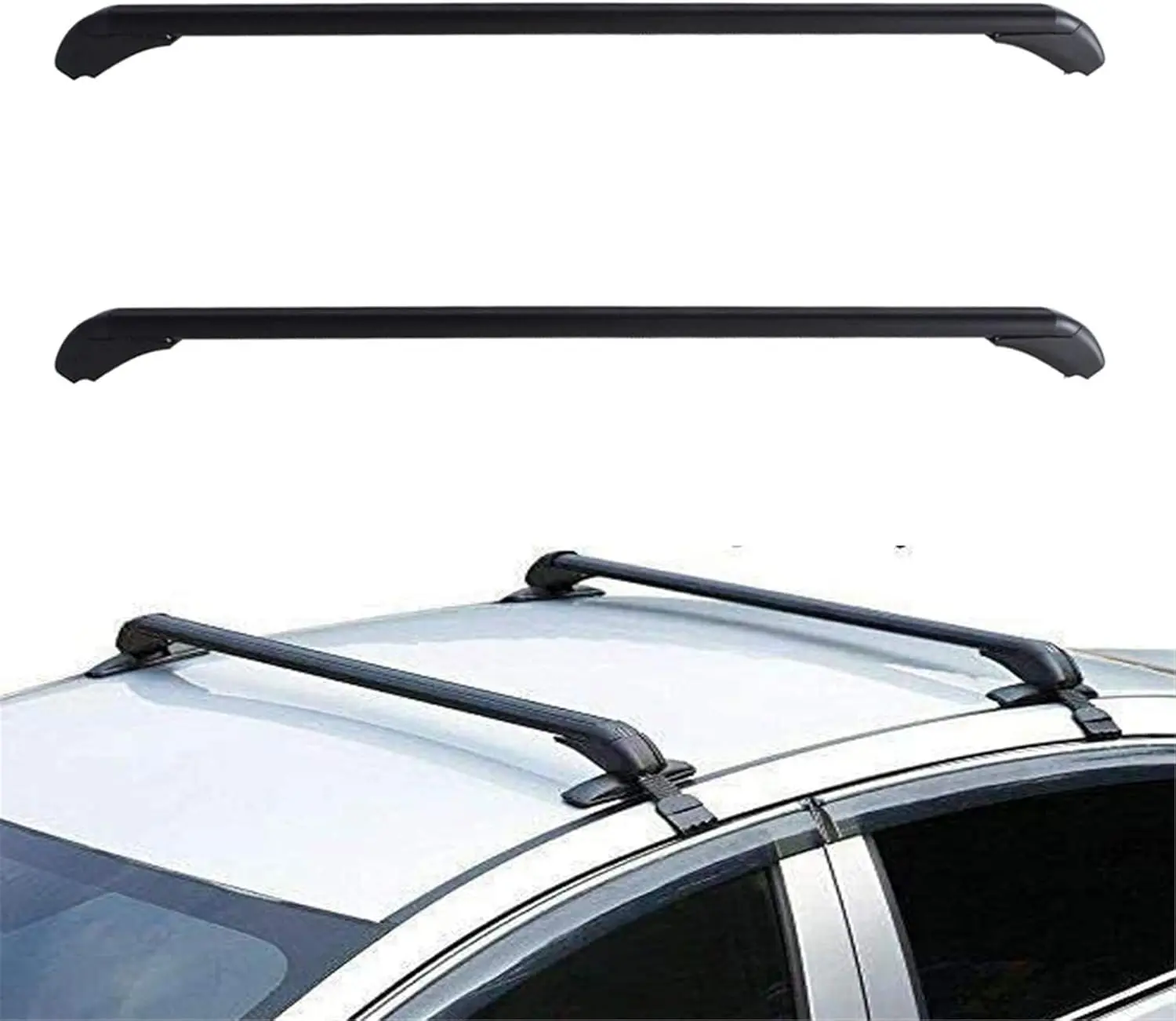 Universal 43.3 Inch Black Roof Rack Cross Bar Adjustable Luggage Carrier for Vehicles Without Pre-Installed Racks
Universal 43.3 Inch Black Roof Rack Cross Bar Adjustable Luggage Carrier for Vehicles Without Pre-Installed Racks