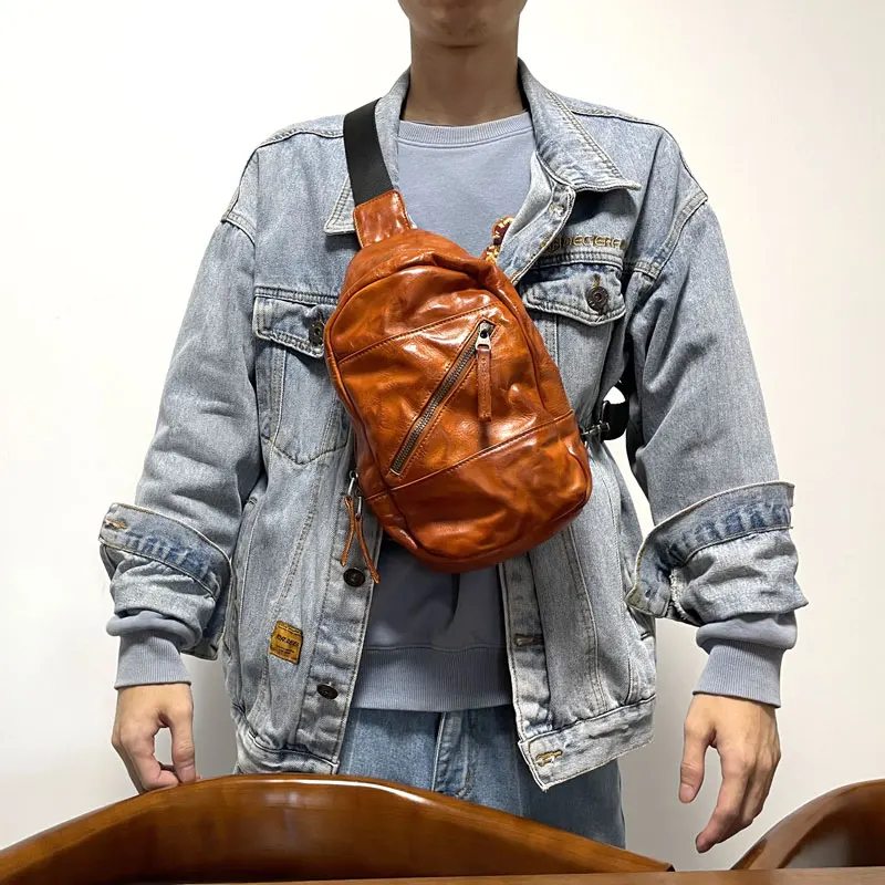 PNDME vintage luxury vegetable tanned cowhide men's chest bag fashion designer handmade genuine leather sports crossbody bag
PNDME vintage luxury vegetable tanned cowhide men's chest bag fashion designer handmade genuine leather sports crossbody bag