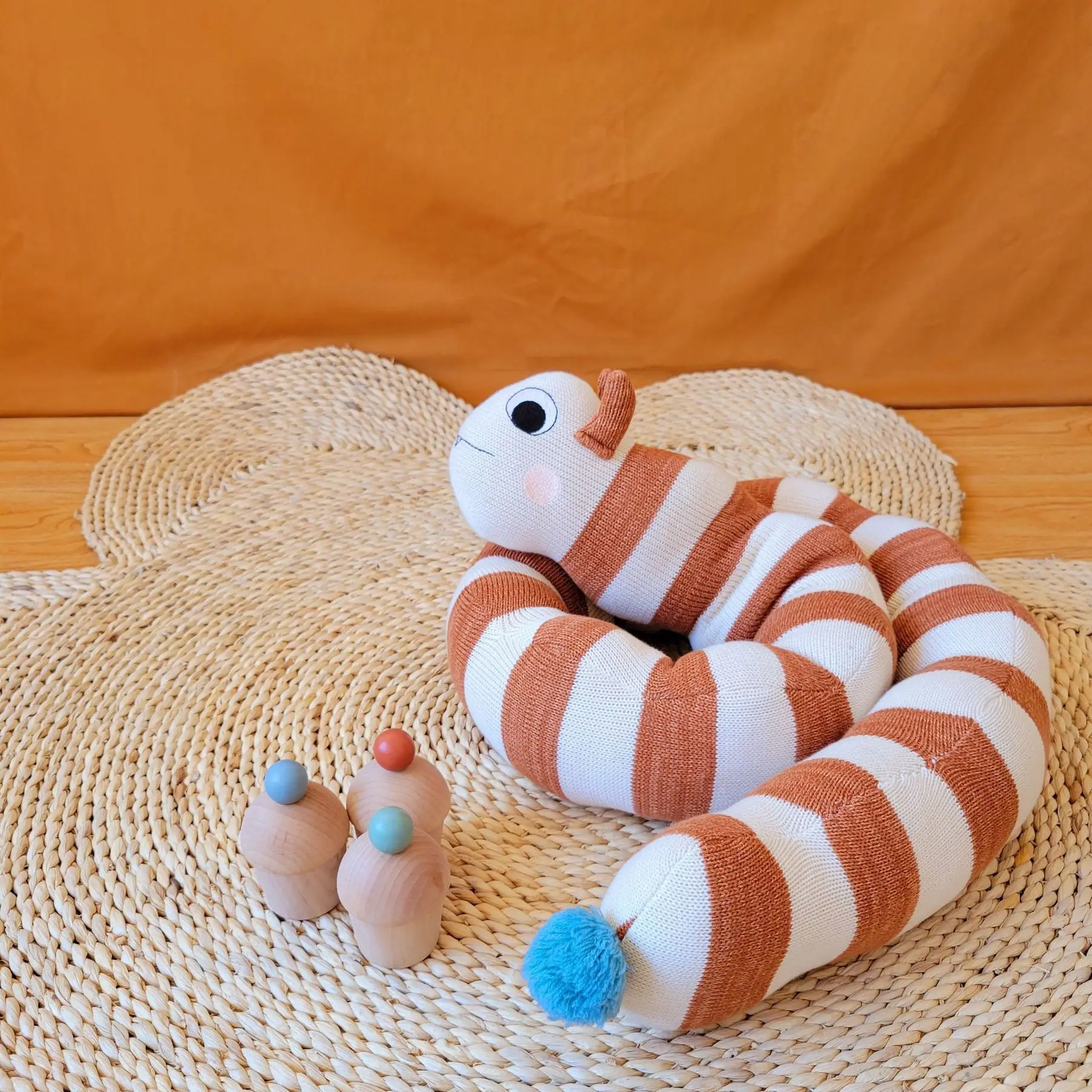 Ins Knitted Caterpillar Doll Throw Pillow Baby Toy Children's Room Stroller Decorative Doll Crib Circumference
Ins Knitted Caterpillar Doll Throw Pillow Baby Toy Children's Room Stroller Decorative Doll Crib Circumference