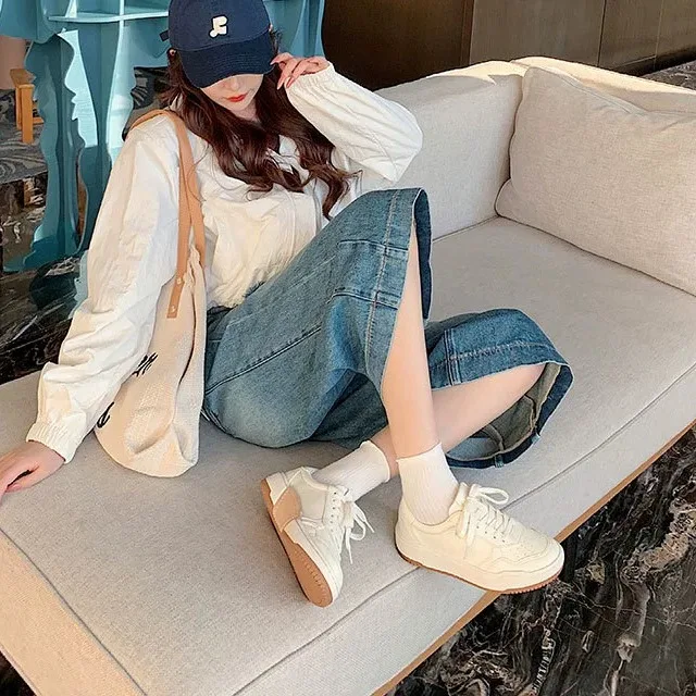 Women's Casual Thick Bottom Leather Sneakers Breathable Knot All-Match Low Cut round Toe Rubber Outsole Comfortable Shoes
Women's Casual Thick Bottom Leather Sneakers Breathable Knot All-Match Low Cut round Toe Rubber Outsole Comfortable Shoes