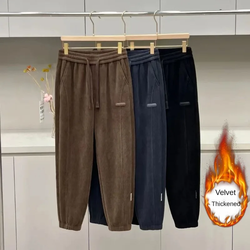 Men's Winter Fleece Pants Corduroy Jogger Sweatpants Fashion Casual Cargo Pants Elastic Waist Sweatpants Warm Harem Trousers
Men's Winter Fleece Pants Corduroy Jogger Sweatpants Fashion Casual Cargo Pants Elastic Waist Sweatpants Warm Harem Trousers