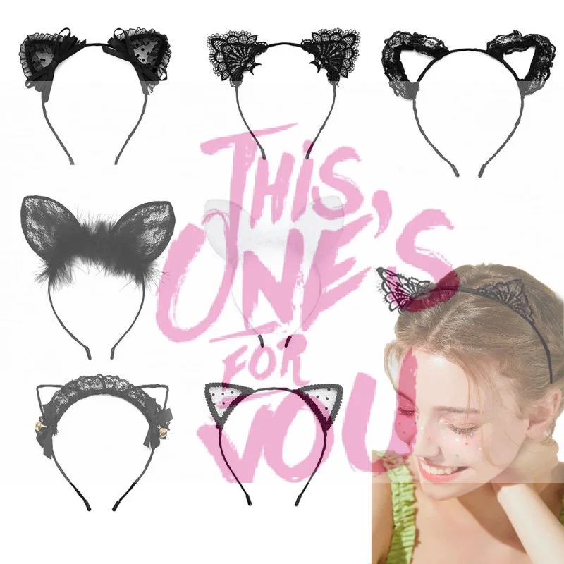 【HB】черно-белая повязка для волос с кошачьими ушками, сексуальная милая кружевная повязка на голову для женщин и девочек, вечерние повседневные аксессуары для косплея на Хэллоуин
【HB】черно-белая повязка для волос с кошачьими ушками, сексуальная милая кружевная повязка на голову для женщин и девочек, вечерние повседневные аксессуары для косплея на Хэллоуин