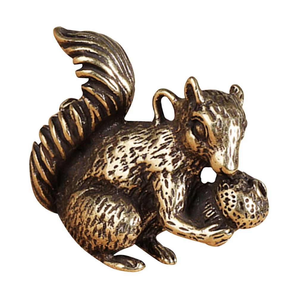 Brass Squirrel Figurine Decor Mini Retro nament Desktop Indoor Vintage Crafts Key Hanging Non Fading Lightweight
Brass Squirrel Figurine Decor Mini Retro nament Desktop Indoor Vintage Crafts Key Hanging Non Fading Lightweight