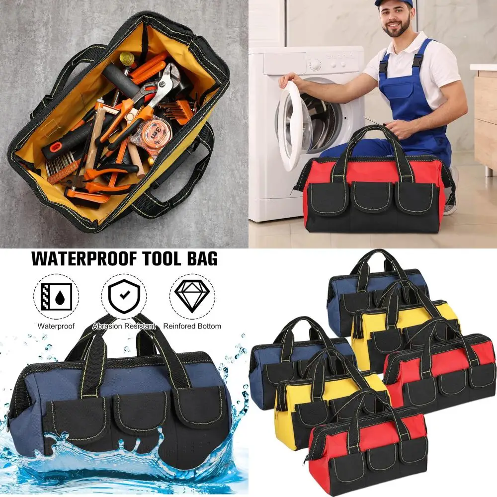 Heavy-Duty Waterproof Tool Tote with Multi-Pockets for Men & Women - 16 Organizer for Workers, Electricians, Carpenters (Blue, R
Heavy-Duty Waterproof Tool Tote with Multi-Pockets for Men & Women - 16 Organizer for Workers, Electricians, Carpenters (Blue, R
