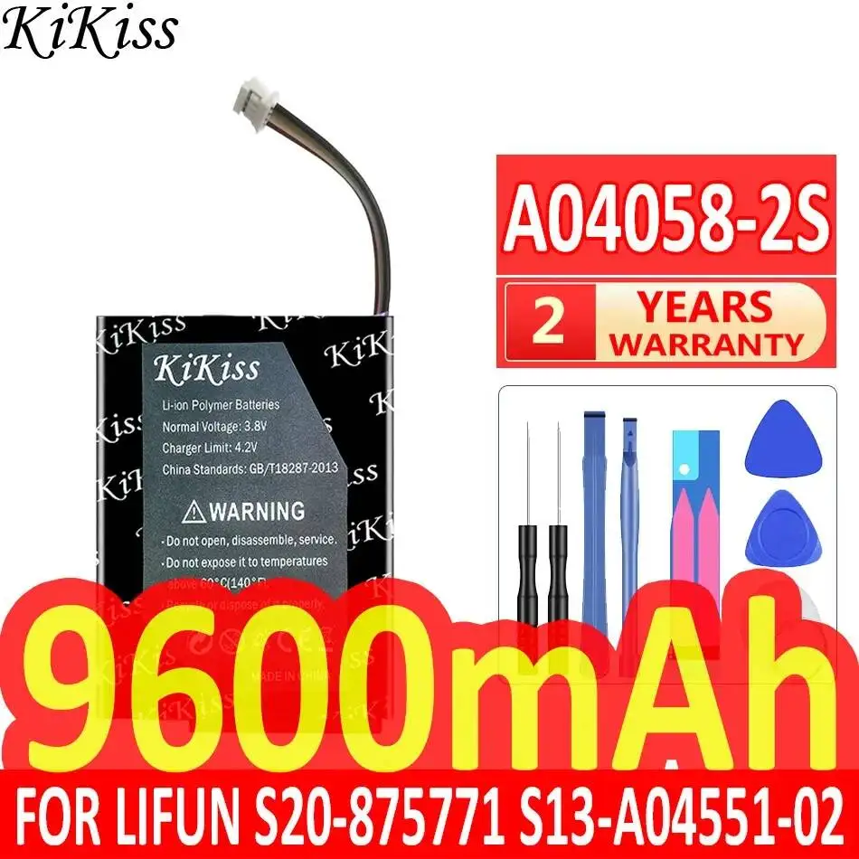 Аккумулятор Power Plug Battery 9600 мАч, надежная замена, надежный источник питания A04058-2S для Lifun S13-A04551-02 S20-875771
Аккумулятор Power Plug Battery 9600 мАч, надежная замена, надежный источник питания A04058-2S для Lifun S13-A04551-02 S20-875771