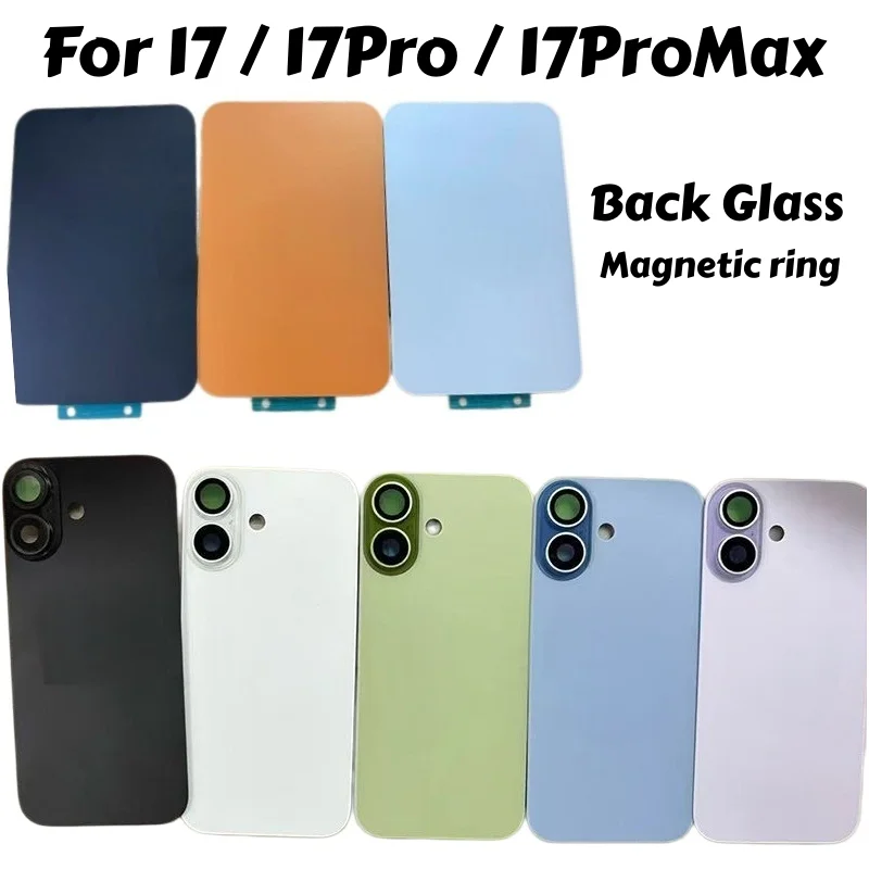 1PCS rear glass with magnetic solid color suitable for iPhone 17 Pro Max 17PRO Back cover replacement repair back glass case
1PCS rear glass with magnetic solid color suitable for iPhone 17 Pro Max 17PRO Back cover replacement repair back glass case