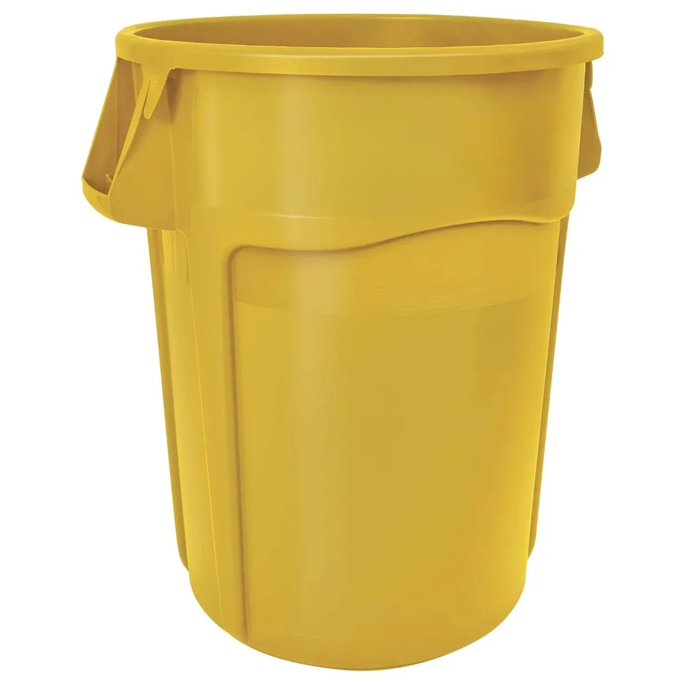 BRUTE Heavy-Duty Round Trash/Garbage Container, 44-Gallon, Yellow, for Landscapers/Construction
BRUTE Heavy-Duty Round Trash/Garbage Container, 44-Gallon, Yellow, for Landscapers/Construction