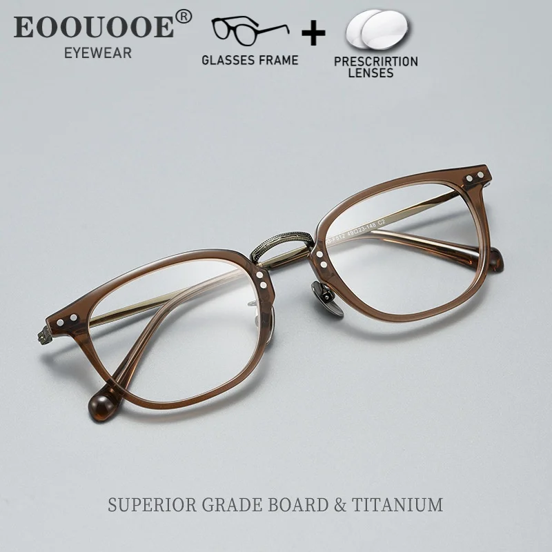 Casual Eyewear Acetate Titanium Optical Glasses Men Women Prescription Lenses Progressive Myopia Eyeglasses Anti Reflection
Casual Eyewear Acetate Titanium Optical Glasses Men Women Prescription Lenses Progressive Myopia Eyeglasses Anti Reflection