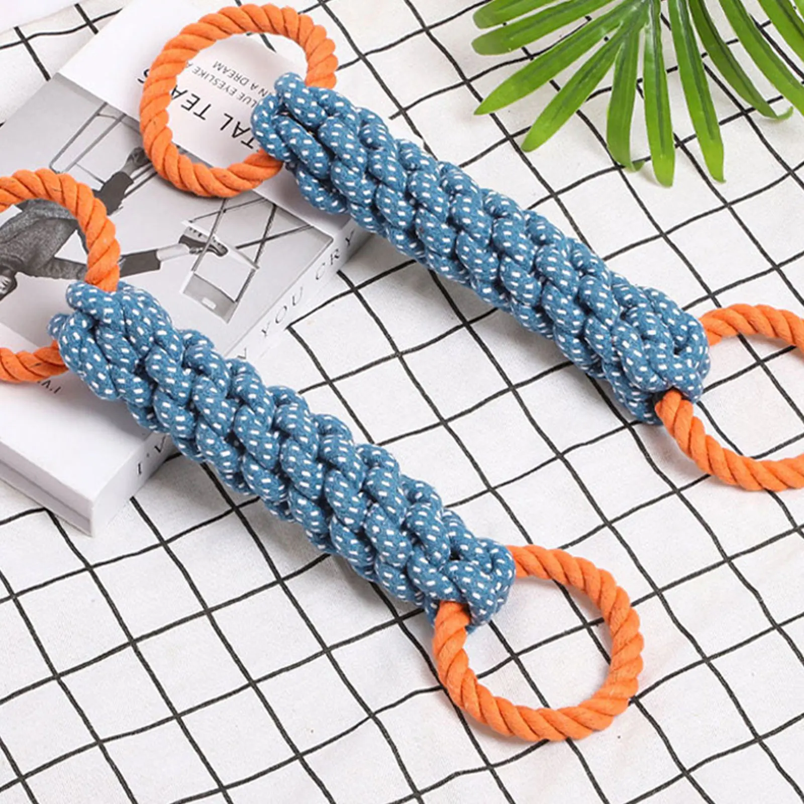 Dental Health Dog Chew Rope Toy Weave Cotton Pet Teething Interactively Toy 
Dental Health Dog Chew Rope Toy Weave Cotton Pet Teething Interactively Toy