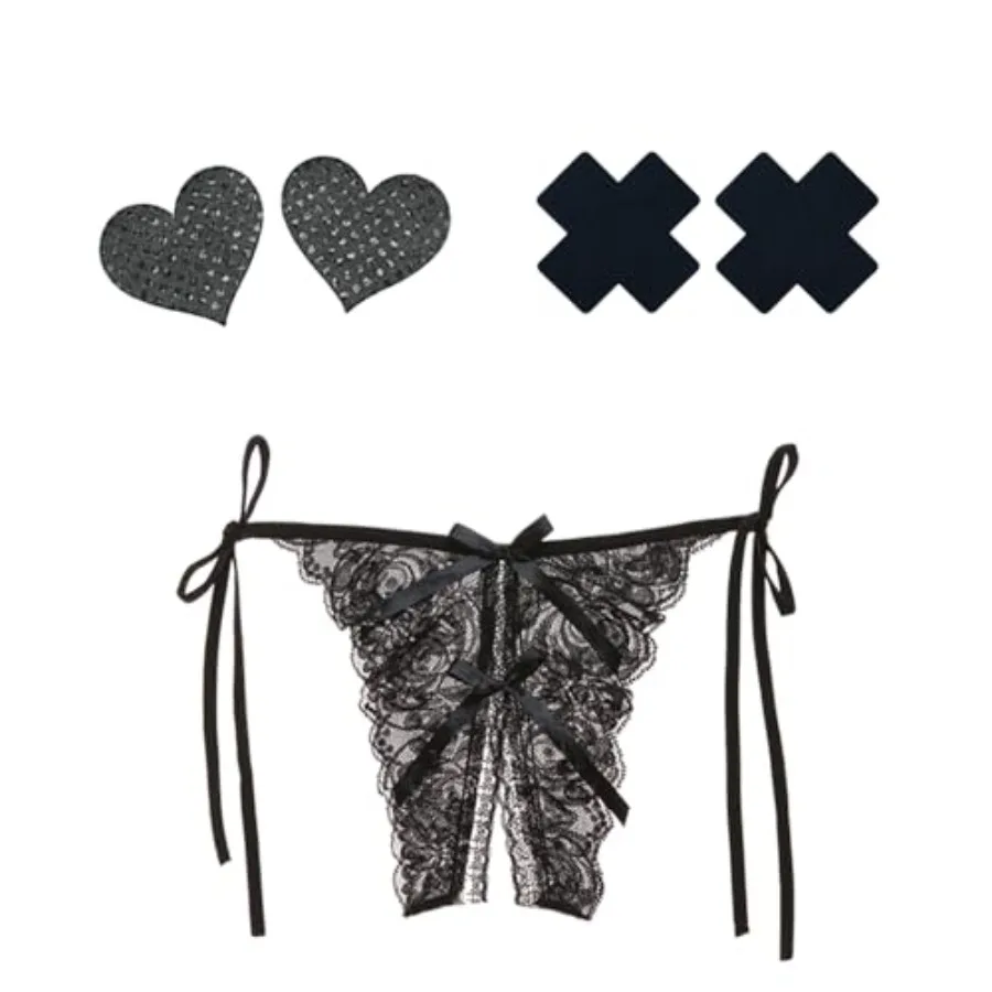 Women's Side The Thong Lace Panties Underwear
Women's Side The Thong Lace Panties Underwear