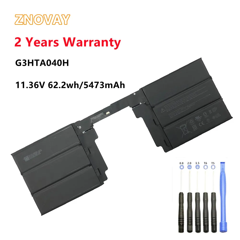 ZNOVAY G3HTA040H G3HTA041H Аккумулятор для ноутбука Microsoft Surface Book 2 2-го поколения 15 дюймов 1793 Клавиатура 11,36 В 5473 мАч
ZNOVAY G3HTA040H G3HTA041H Аккумулятор для ноутбука Microsoft Surface Book 2 2-го поколения 15 дюймов 1793 Клавиатура 11,36 В 5473 мАч