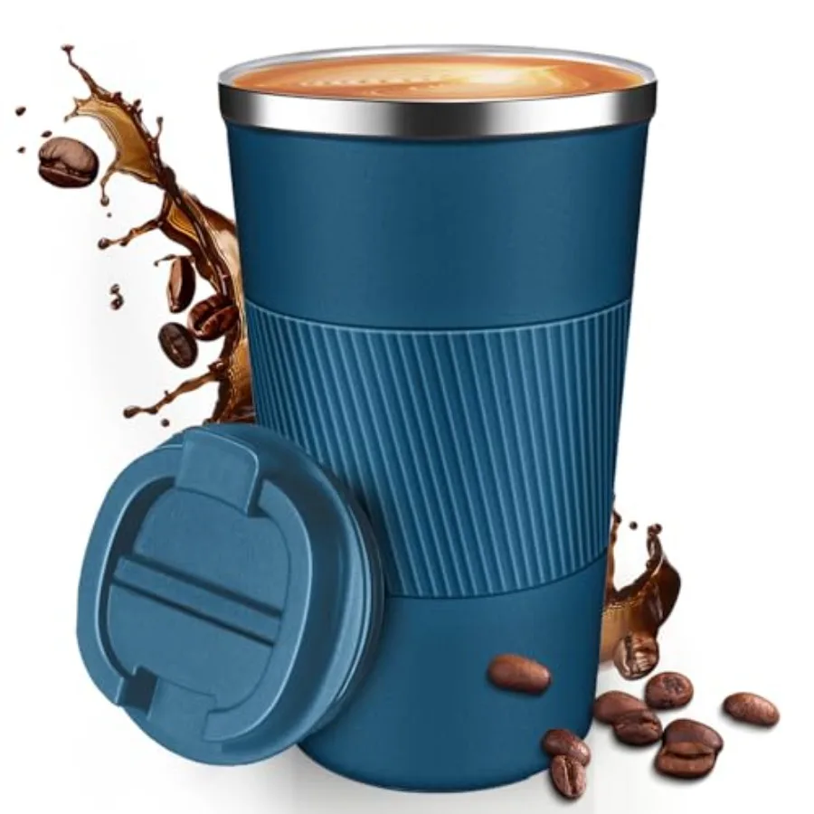 17OZ Travel Mug Insulated Cup with Spill Leak Proof Lid, Portable Stainless Steel Tumbler Reusable Hot and Cold Water Mug for C
17OZ Travel Mug Insulated Cup with Spill Leak Proof Lid, Portable Stainless Steel Tumbler Reusable Hot and Cold Water Mug for C