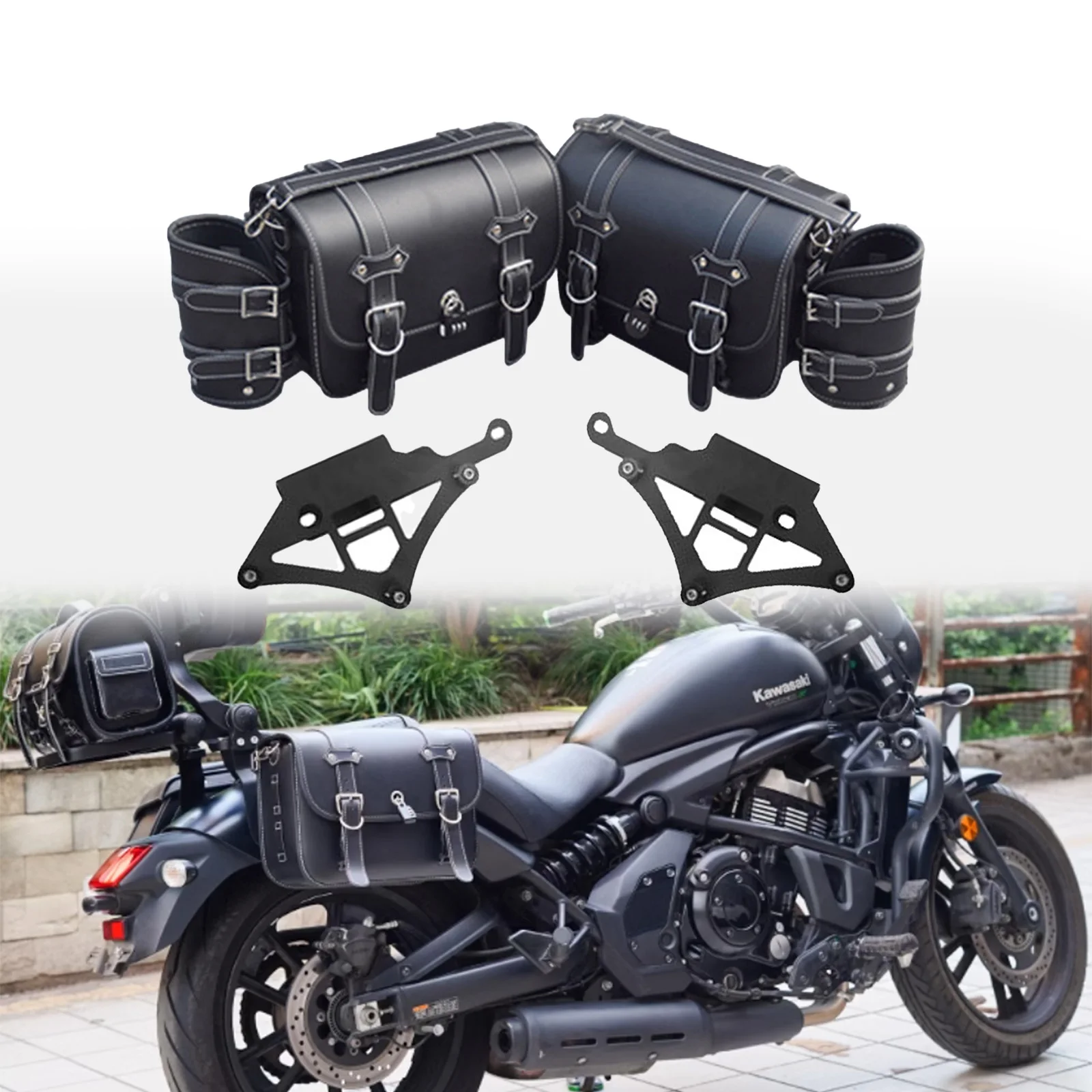 Quick Release Motorcycle Saddlebags Side Bags Waterproff Bags Pannier For Kawasaki Vulcan S 650 EN650 VN650 2015-2026
Quick Release Motorcycle Saddlebags Side Bags Waterproff Bags Pannier For Kawasaki Vulcan S 650 EN650 VN650 2015-2026