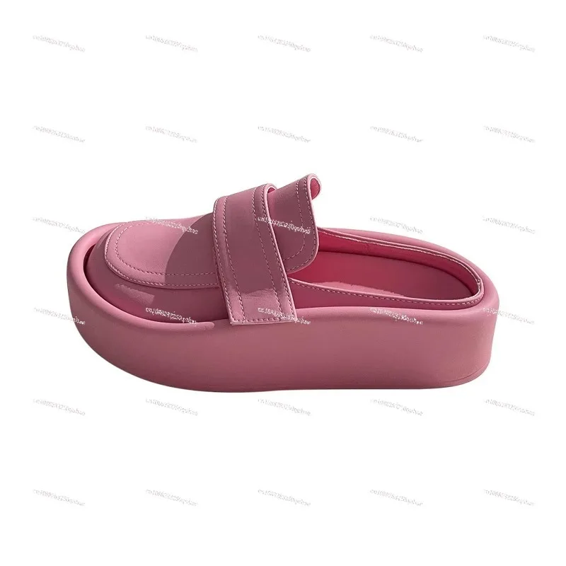 Baotou half slippers women's bread shoes one pedal lazy fashion platform Mueller shoes wear sandals tide
Baotou half slippers women's bread shoes one pedal lazy fashion platform Mueller shoes wear sandals tide