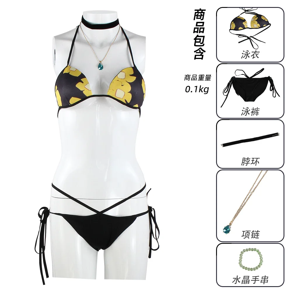 2 Styles Women Anime Style Bikini Swimsuit, Retro Halter Neck Bathing Suit Summer Beach Party Cos Outfit
2 Styles Women Anime Style Bikini Swimsuit, Retro Halter Neck Bathing Suit Summer Beach Party Cos Outfit