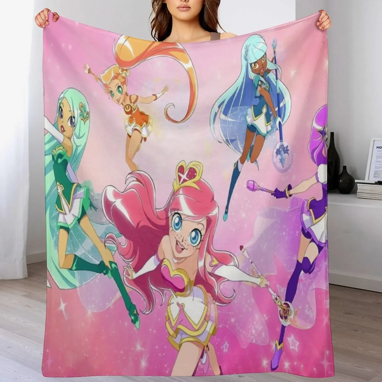 LoliRock gift for fans lolirock characters Throw Blanket Thin Soft Blanket for Summer Night Sleeping
LoliRock gift for fans lolirock characters Throw Blanket Thin Soft Blanket for Summer Night Sleeping