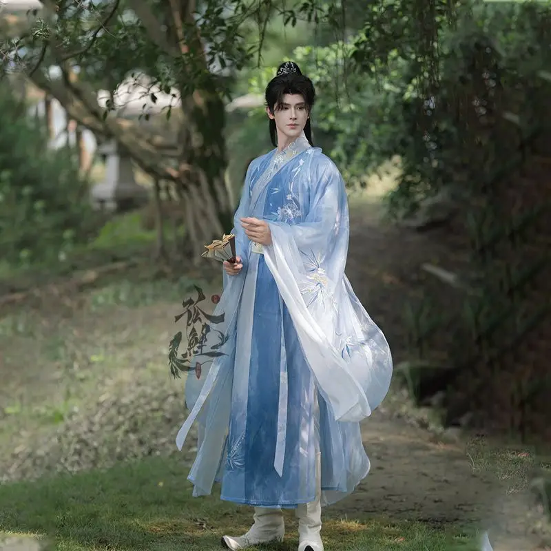 Chinese Hanfu Men Vintage Cosplay Costume Embroidered Purple Blue Green Hanfu Male Halloween Cosplay Costume Plues Size 3XL
Chinese Hanfu Men Vintage Cosplay Costume Embroidered Purple Blue Green Hanfu Male Halloween Cosplay Costume Plues Size 3XL