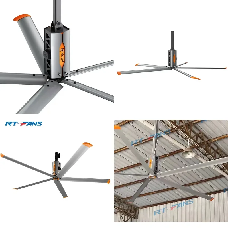 Commercial HVLS Ventilation Fans 10ft 13ft 16ft Industrial Ceiling Fans AC Motor for Manufacturing Plant
Commercial HVLS Ventilation Fans 10ft 13ft 16ft Industrial Ceiling Fans AC Motor for Manufacturing Plant