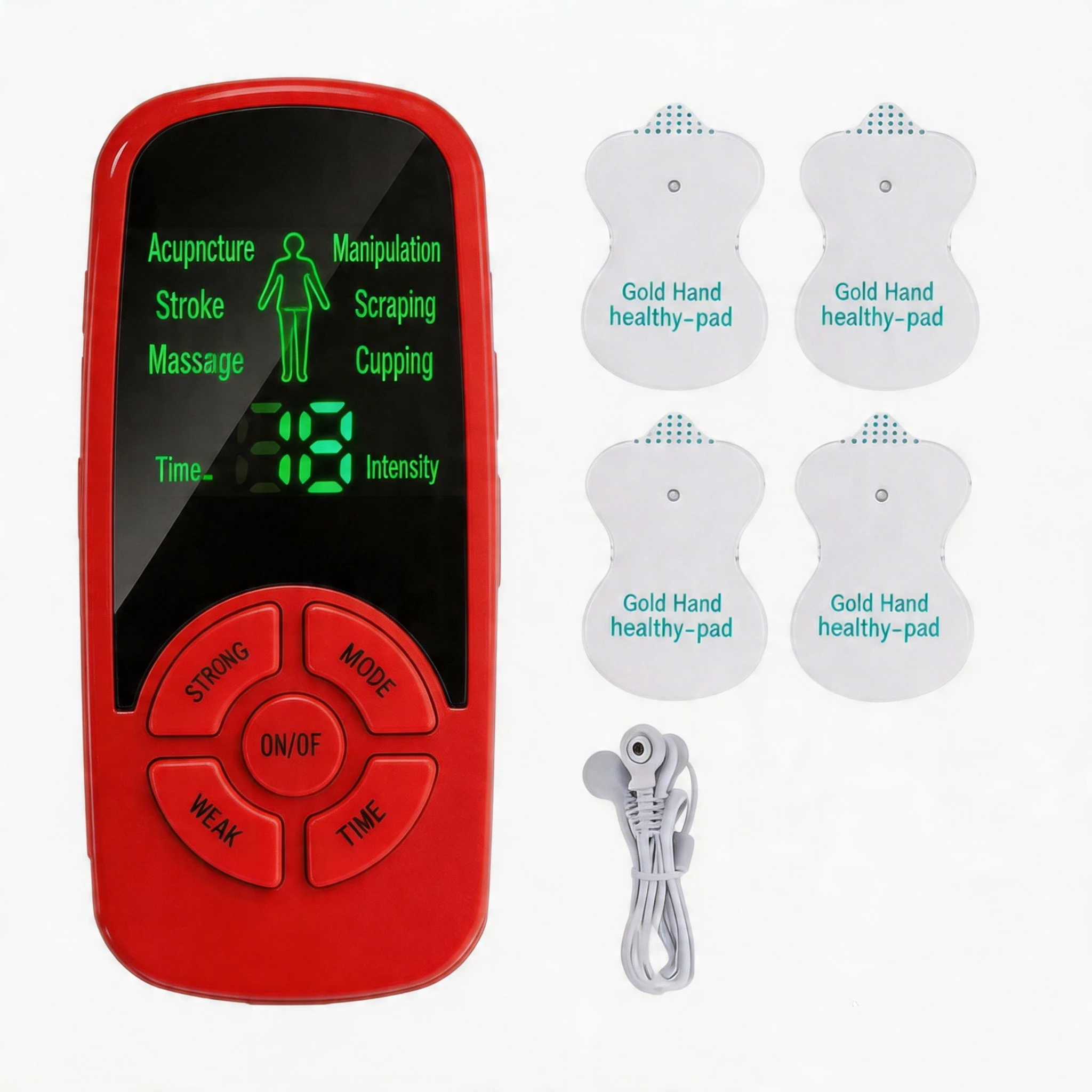 Multifunctional Digital Modes Massage Device ECG Neck Massage Machine Mini Muscle Device