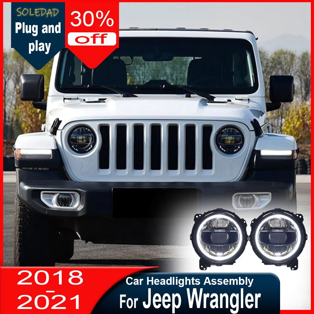 Автомобильные аксессуары: светодиодные фары для JEEP Wrangler JL 2018, 2019, 2020, 2021 годов выпуска. Установка Plug and Play.
Автомобильные аксессуары: светодиодные фары для JEEP Wrangler JL 2018, 2019, 2020, 2021 годов выпуска. Установка Plug and Play.