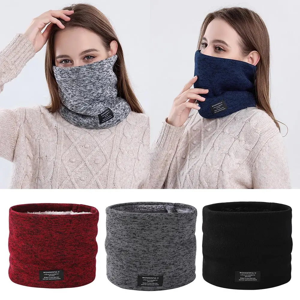 Plush Woolen Yarn Muffler Collar Ring Scarf Women Men Knitted Full Face Mask Snood Neck Scarves Fleece Lined Neck Warmer Scarf
Plush Woolen Yarn Muffler Collar Ring Scarf Women Men Knitted Full Face Mask Snood Neck Scarves Fleece Lined Neck Warmer Scarf