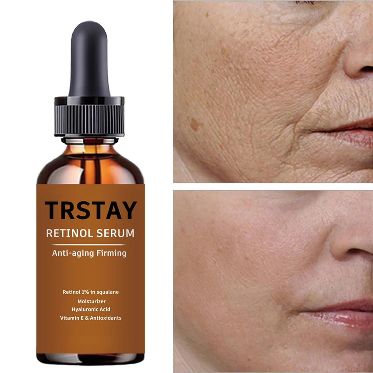 TRSTAY Retinol Essence Антивозрастная укрепляющая сыворотка для лица с гиалуроновой кислотой, витамином Е и антиоксидантами Уход за кожей для мам 
TRSTAY Retinol Essence Антивозрастная укрепляющая сыворотка для лица с гиалуроновой кислотой, витамином Е и антиоксидантами Уход за кожей для мам