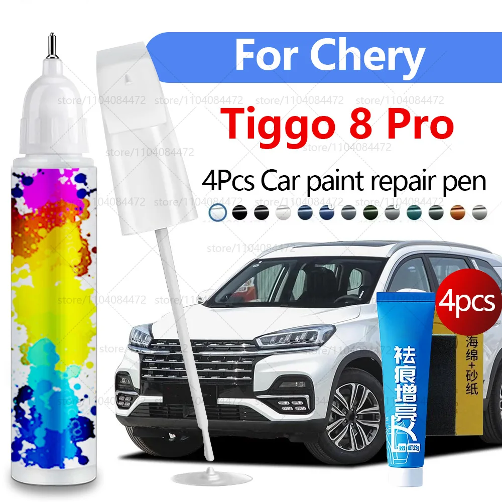 Ручка для ремонта автомобильной краски для 2018-2025 Chirey Chery Tiggo 8 8 Pro, аксессуары для ремонта царапин, 4 шт., черный, белый, синий, красный, фиолетовый 
Ручка для ремонта автомобильной краски для 2018-2025 Chirey Chery Tiggo 8 8 Pro, аксессуары для ремонта царапин, 4 шт., черный, белый, синий, красный, фиолетовый