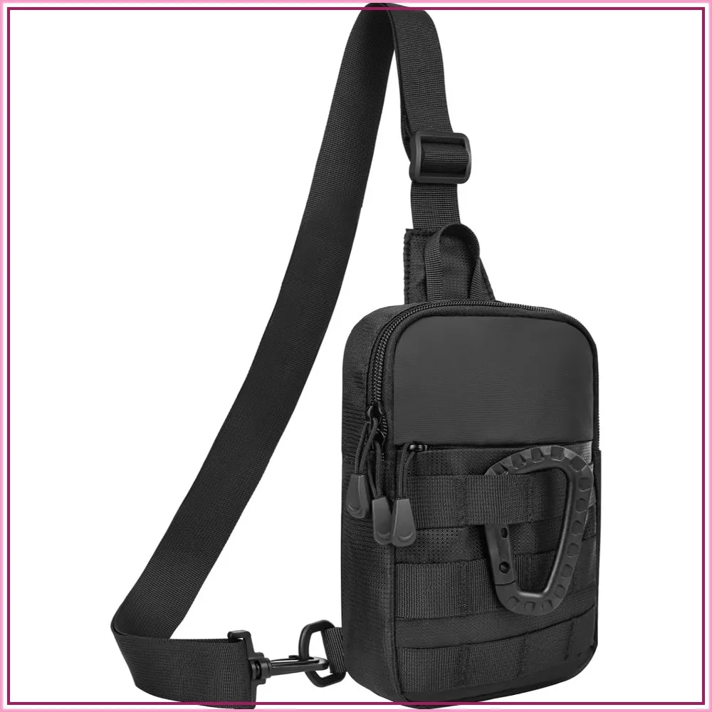 Small Sling Bag for Men, Tactical Inspired Waterproof Utility EDC Mini Crossbody Chest Bag for Travel Work Sport
Small Sling Bag for Men, Tactical Inspired Waterproof Utility EDC Mini Crossbody Chest Bag for Travel Work Sport