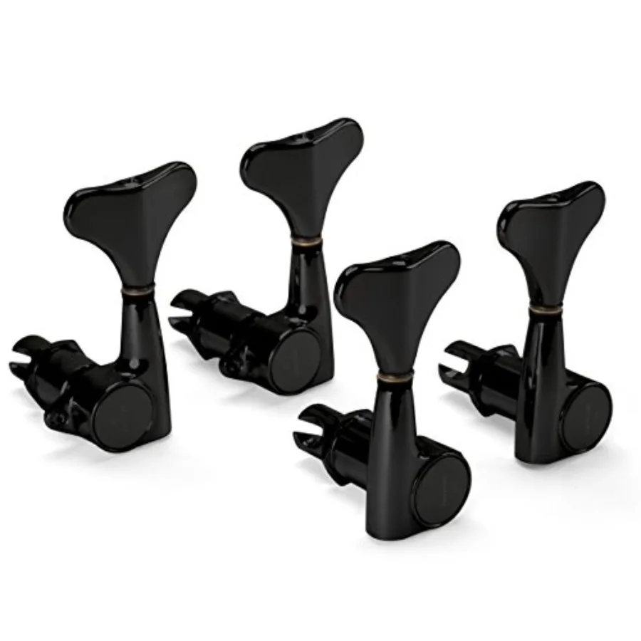Bass guitar tuner set for compact installation, metal alloy construction, black finish, precise 2L+2R tuning stability
Bass guitar tuner set for compact installation, metal alloy construction, black finish, precise 2L+2R tuning stability