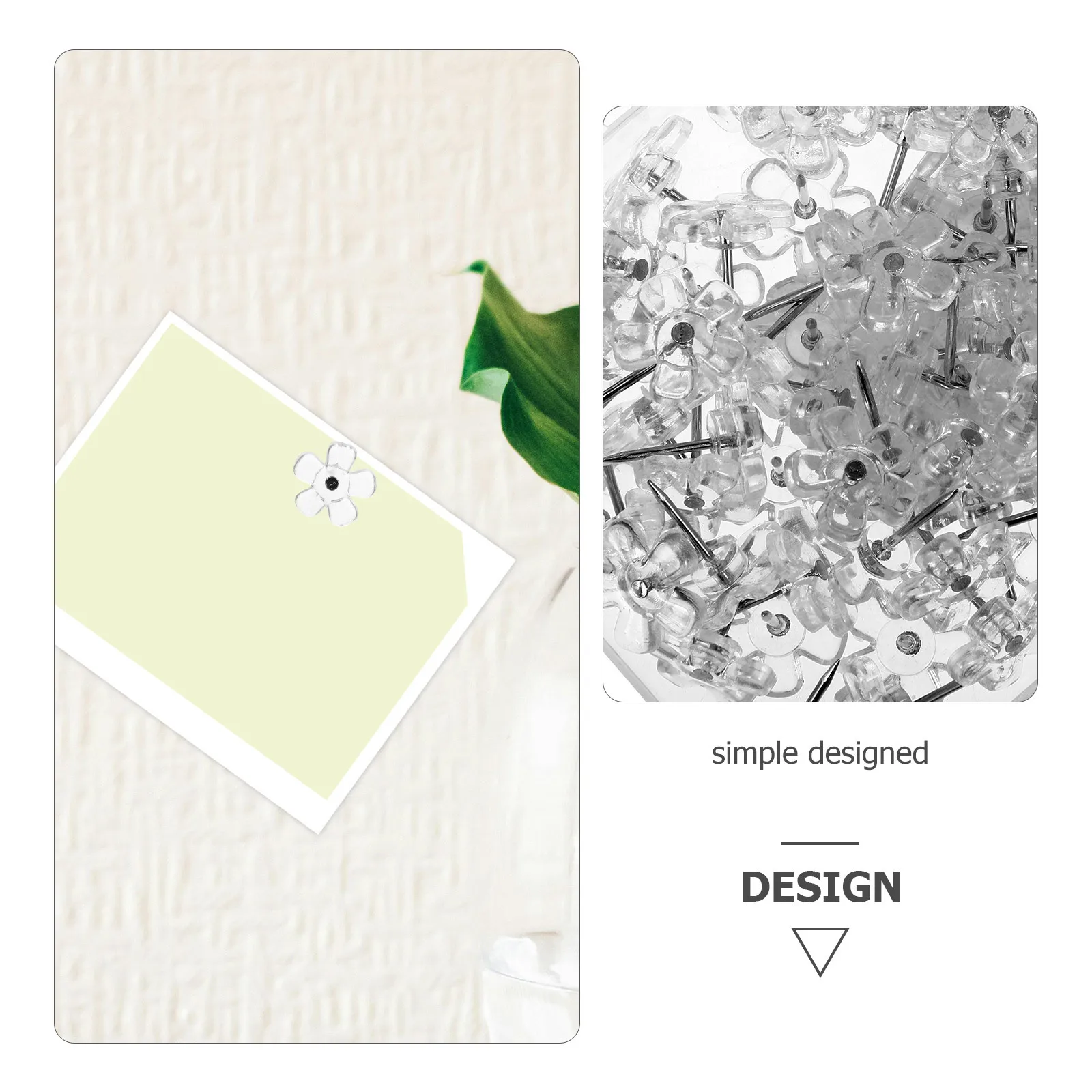 100Pcs Clear Flower Tacks Thumbtacks for Cork Board Office Home Use Bulletin Map Marking Artworks Boards Pushpin
100Pcs Clear Flower Tacks Thumbtacks for Cork Board Office Home Use Bulletin Map Marking Artworks Boards Pushpin