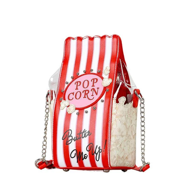 Creative Popcorn Bucket Designer Crossbody bag for Women Funny cute shoulder bags for girls novalty small female phone purses
Creative Popcorn Bucket Designer Crossbody bag for Women Funny cute shoulder bags for girls novalty small female phone purses
