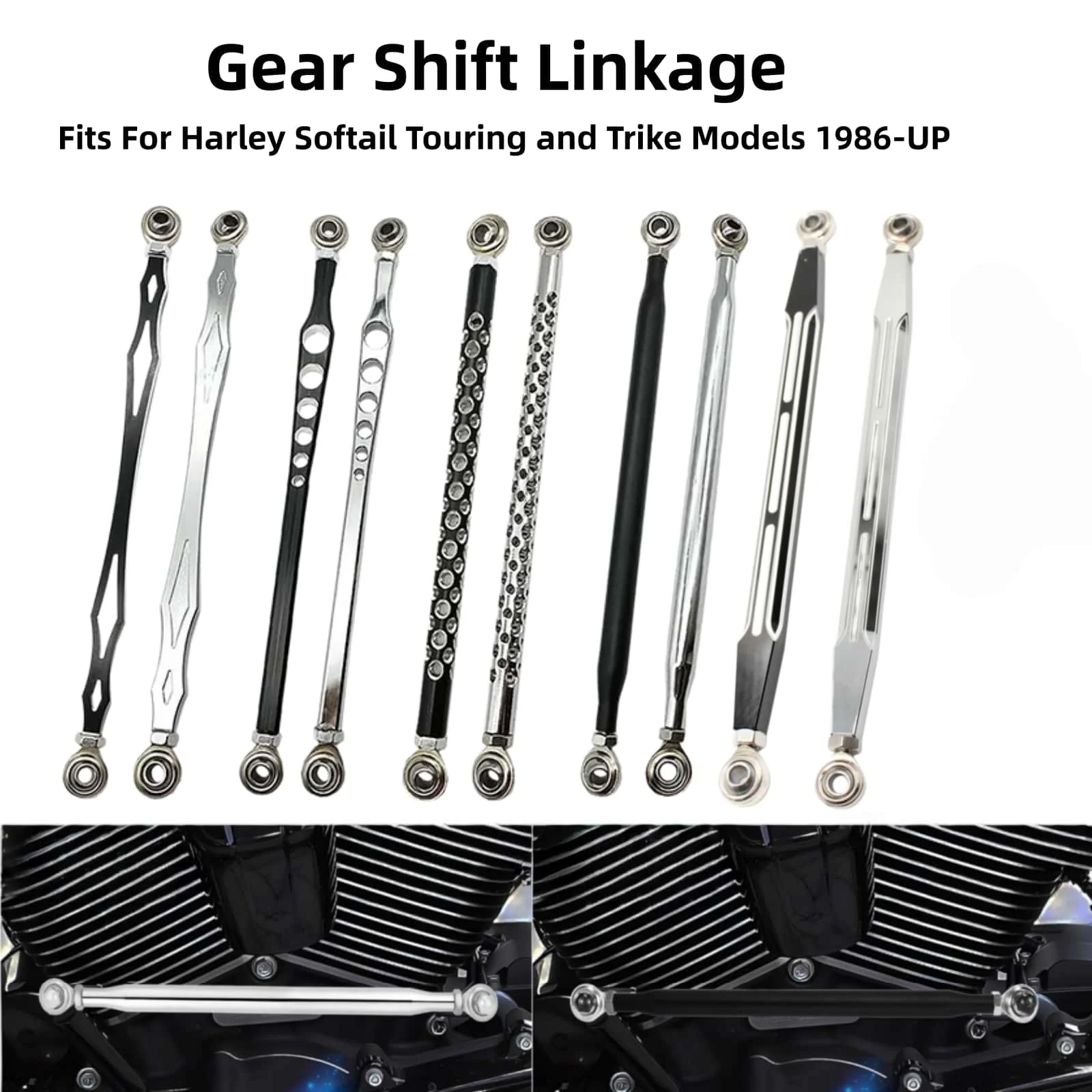 Motorcycle Gear Shift Linkage Lever Rod For Harley Touring Road King Electra Glide Street Glide Softail Dyna Fat Boy BlackChrome
Motorcycle Gear Shift Linkage Lever Rod For Harley Touring Road King Electra Glide Street Glide Softail Dyna Fat Boy BlackChrome