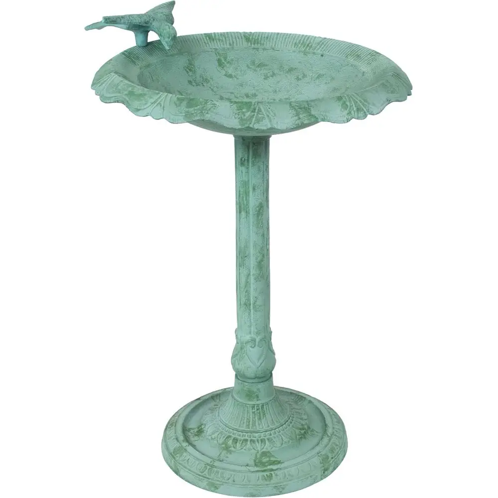 Garden Visitor Metal Bird Bath with UV-Resistant inish - Cast - Green Patina - 22.75" H
Garden Visitor Metal Bird Bath with UV-Resistant inish - Cast - Green Patina - 22.75" H
