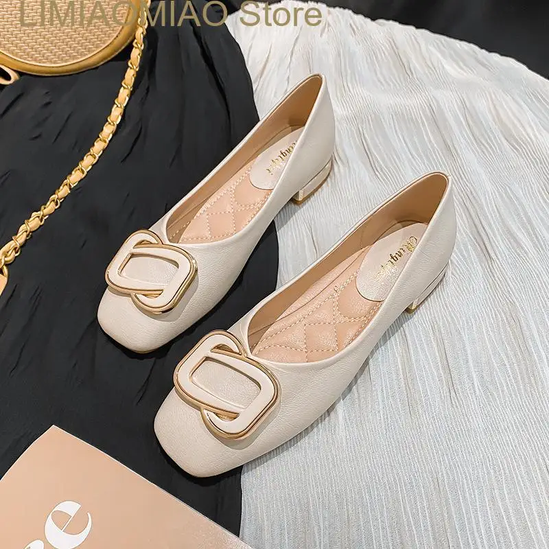 New Women Flats Shoes Low Heel Pumps Ballet Square Toe Shallow Buckle Shoes Slip on Loafer
New Women Flats Shoes Low Heel Pumps Ballet Square Toe Shallow Buckle Shoes Slip on Loafer