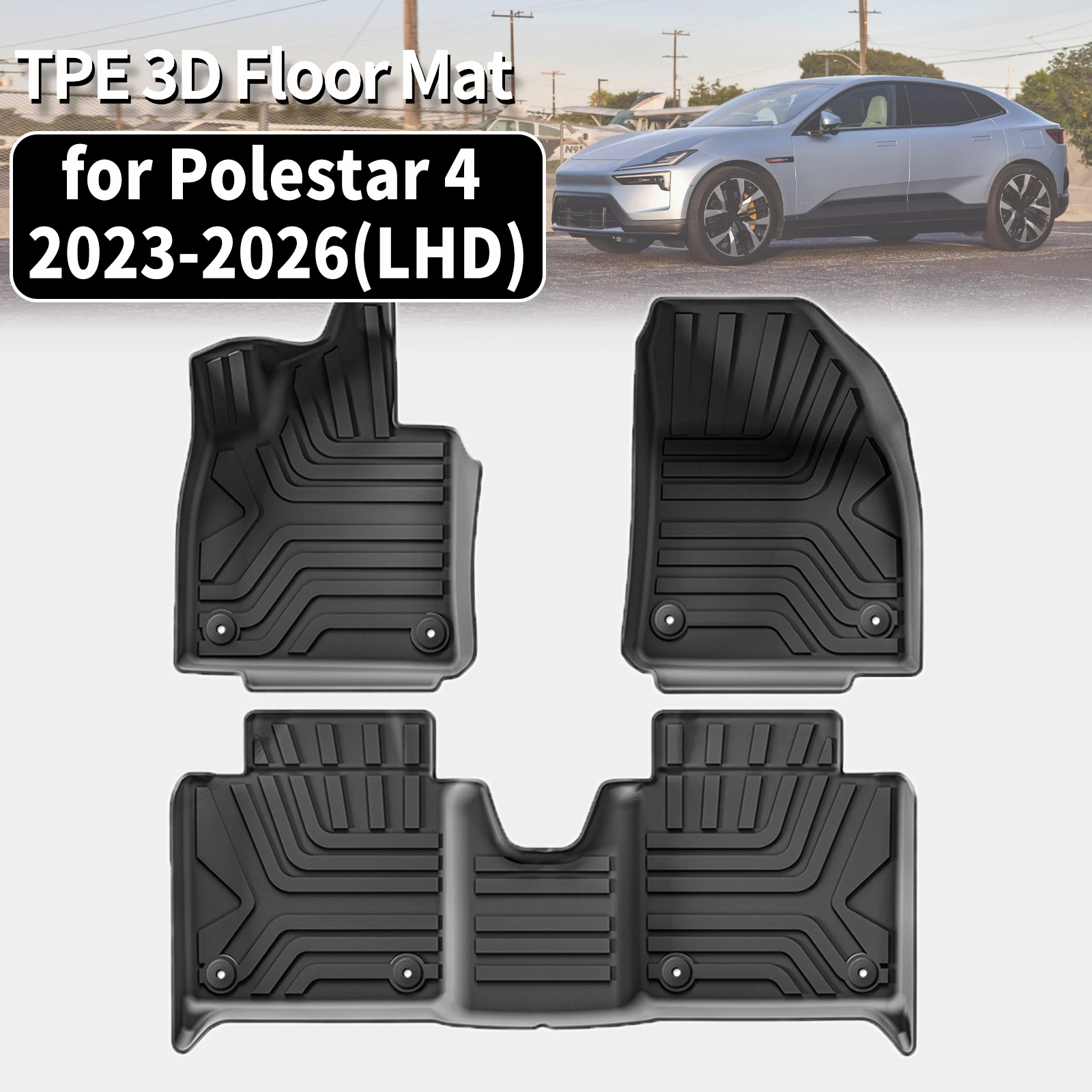 for Polestar 4 2023 2024 2025 2026 Waterproof Non-Slip Easy Clean TPE Floor & Trunk Mats (Not Fit For Right Hand Drive)
for Polestar 4 2023 2024 2025 2026 Waterproof Non-Slip Easy Clean TPE Floor & Trunk Mats (Not Fit For Right Hand Drive)