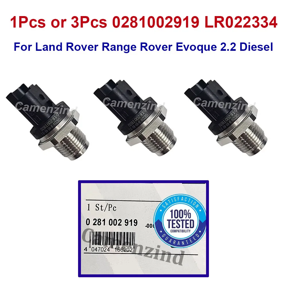 1/3Pcs LR022334 0281002919 Fuel Rail High Pressure Sensor for Jaguar Land Rover Range Rover Evoque 2.2 Ford MONDEO GALAXY
1/3Pcs LR022334 0281002919 Fuel Rail High Pressure Sensor for Jaguar Land Rover Range Rover Evoque 2.2 Ford MONDEO GALAXY
