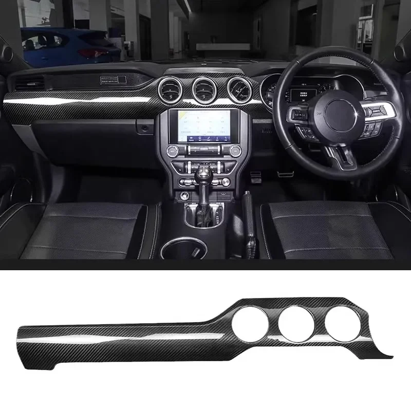 For Ford Mustangs Real Dry Carbon fiber steering wheel button frame center console dashboard trim panel gear lever frame 15~23
For Ford Mustangs Real Dry Carbon fiber steering wheel button frame center console dashboard trim panel gear lever frame 15~23