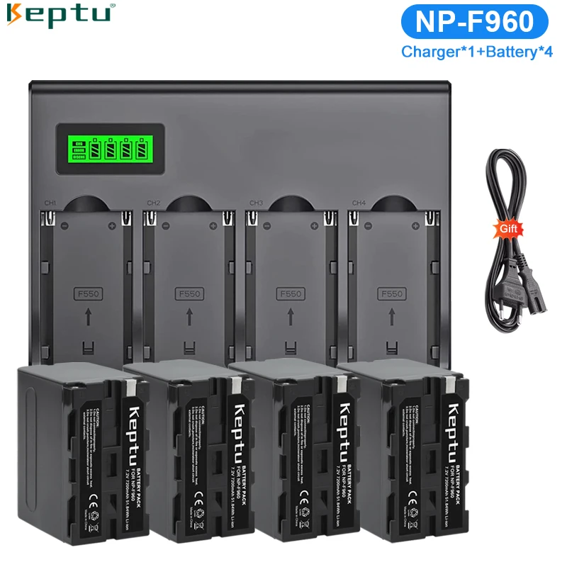 KEPTU NP-F960 F970 Camera Battery + 4 Channel F960 F970 F980 Charger for Sony CCD-TRV35 TRV940 CCD-RV100 CCD-RV20
KEPTU NP-F960 F970 Camera Battery + 4 Channel F960 F970 F980 Charger for Sony CCD-TRV35 TRV940 CCD-RV100 CCD-RV20