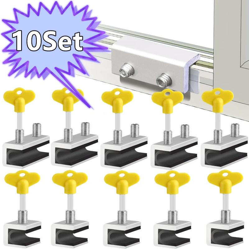 10-1Pc Window Lock Stopper Aluminum Alloy Sliding Window Anti-theft lock Window Sliding Door Baby Kids Child Safety Doors Lock
10-1Pc Window Lock Stopper Aluminum Alloy Sliding Window Anti-theft lock Window Sliding Door Baby Kids Child Safety Doors Lock