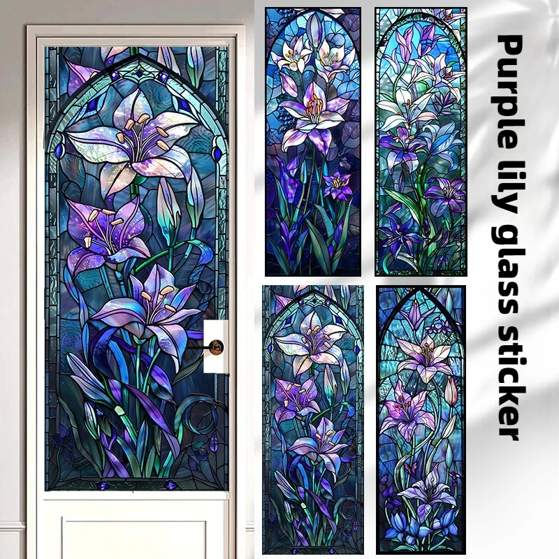 Window Film Stained Glass Lily Delicate Glass Film Window Sticker Static Cling Frosted / Etched Decorative Window Tint
Window Film Stained Glass Lily Delicate Glass Film Window Sticker Static Cling Frosted / Etched Decorative Window Tint