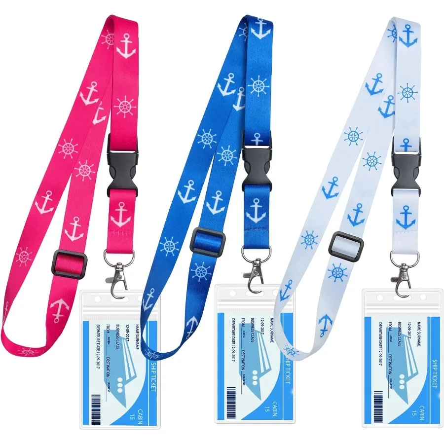 Ремешки для карточек круизных кораблей. 3 упаковки регулируемых ремешков со съемными пряжками и водонепроницаемыми держателями для бейджей для поездов.
Ремешки для карточек круизных кораблей. 3 упаковки регулируемых ремешков со съемными пряжками и водонепроницаемыми держателями для бейджей для поездов.