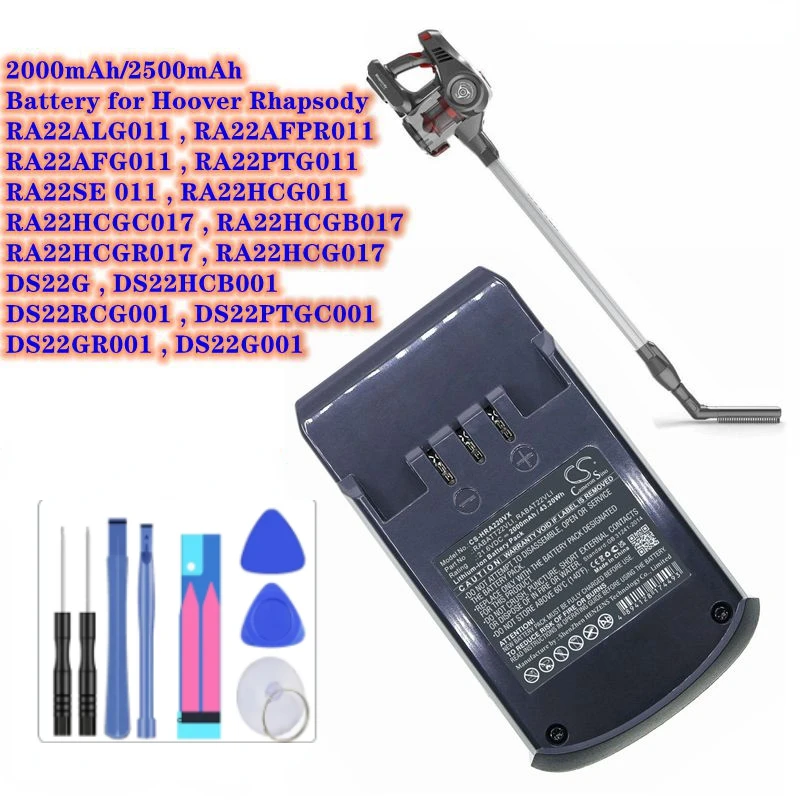 Vacuum Cleaner Battery for Hoover RA22HCGB017, RA22HCGR017, RA22HCG017,DS22GDS22,HCB001DS22,RCG001DS22,PTGC001DS22,GR001DS22G001
Vacuum Cleaner Battery for Hoover RA22HCGB017, RA22HCGR017, RA22HCG017,DS22GDS22,HCB001DS22,RCG001DS22,PTGC001DS22,GR001DS22G001