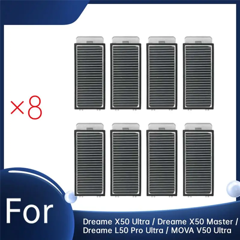 Комплект из 8 сменных фильтров A56T для роботов-пылесосов Dreame X50 Ultra, Dreame X50 Master, Dreame L50 Pro Ultra, MOVA V50 Ultra
Комплект из 8 сменных фильтров A56T для роботов-пылесосов Dreame X50 Ultra, Dreame X50 Master, Dreame L50 Pro Ultra, MOVA V50 Ultra