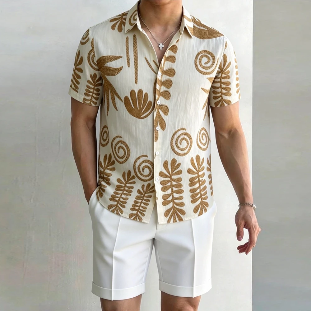 Vintage Ethnic Style Printed Shirts for Man Short Sleeved Summer Hawaiian Men Floral Shirt Beach Vacation Casual Mens Clothing
Vintage Ethnic Style Printed Shirts for Man Short Sleeved Summer Hawaiian Men Floral Shirt Beach Vacation Casual Mens Clothing
