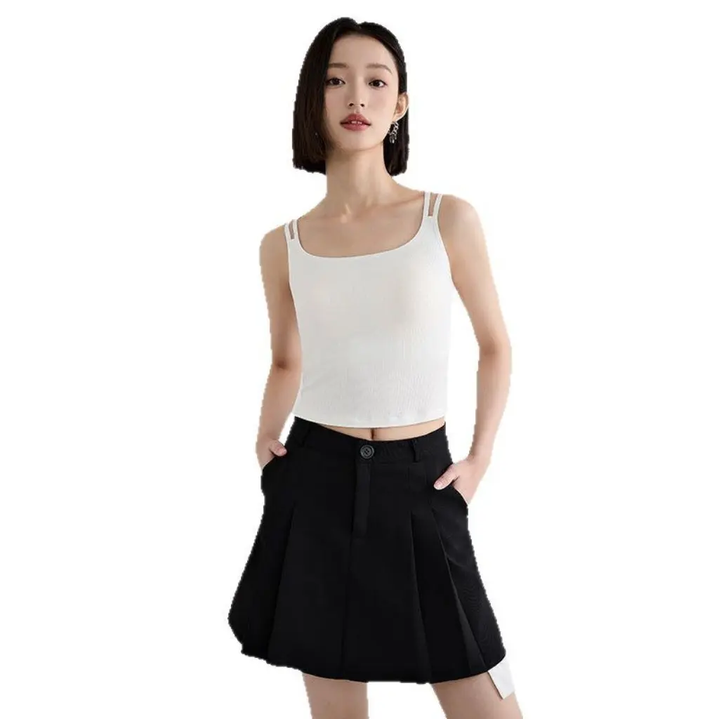 Cool Gen Yousse Women's Summer Camisole Top with Chest Pad Double Shoulder Strap Vest Style for Fashionable Women
Cool Gen Yousse Women's Summer Camisole Top with Chest Pad Double Shoulder Strap Vest Style for Fashionable Women