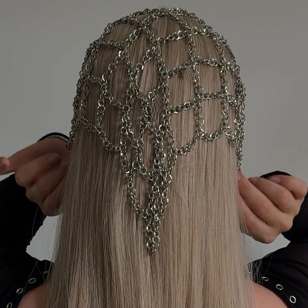Cute Romantic New Arrival Women Hollow Out Retro Metal Mesh Hair Chain Niche Design Fashion Head Jewelry Stage Accessories
Cute Romantic New Arrival Women Hollow Out Retro Metal Mesh Hair Chain Niche Design Fashion Head Jewelry Stage Accessories
