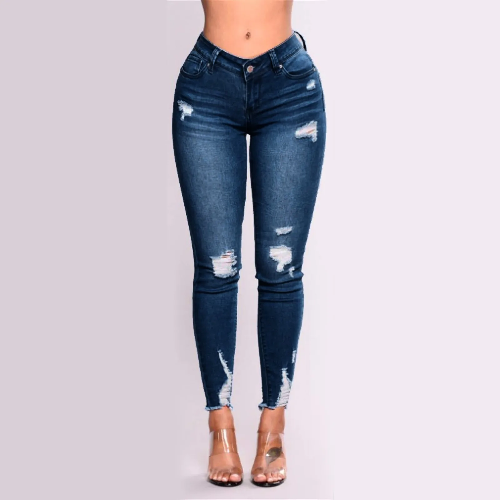 Women's Butt Lifting Skinny Denim Jeans High Waist Pencil Jean Stretchy Distressed Slim Trousers Destroyed Ripped Jean Oversized
Women's Butt Lifting Skinny Denim Jeans High Waist Pencil Jean Stretchy Distressed Slim Trousers Destroyed Ripped Jean Oversized