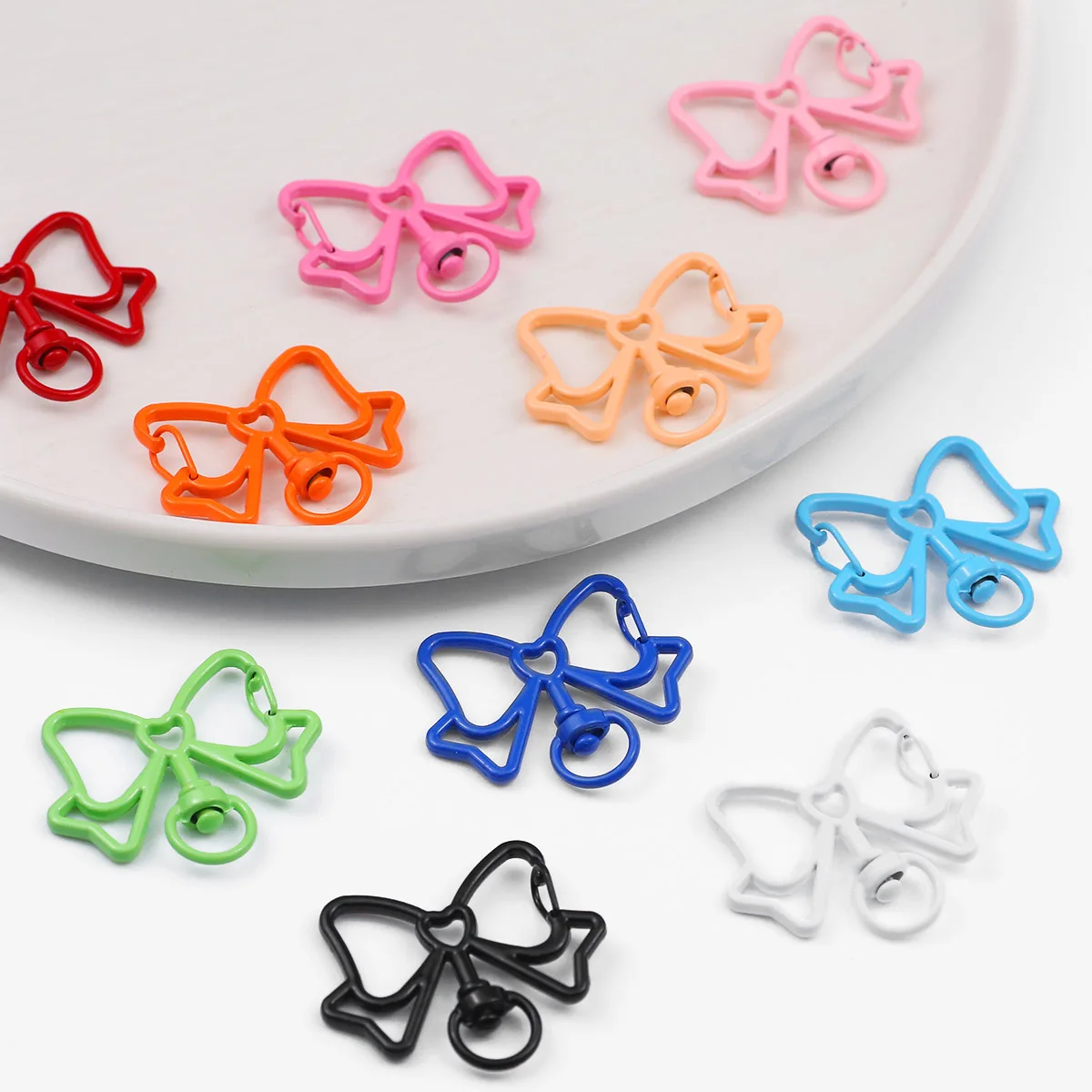 5pcs 30*40mm Bowknot Shape Spring Lobster Clasps Metal Mix Keychain Clasps Hook For Diy Keyring Bag Doll Pendant Jewelry
5pcs 30*40mm Bowknot Shape Spring Lobster Clasps Metal Mix Keychain Clasps Hook For Diy Keyring Bag Doll Pendant Jewelry