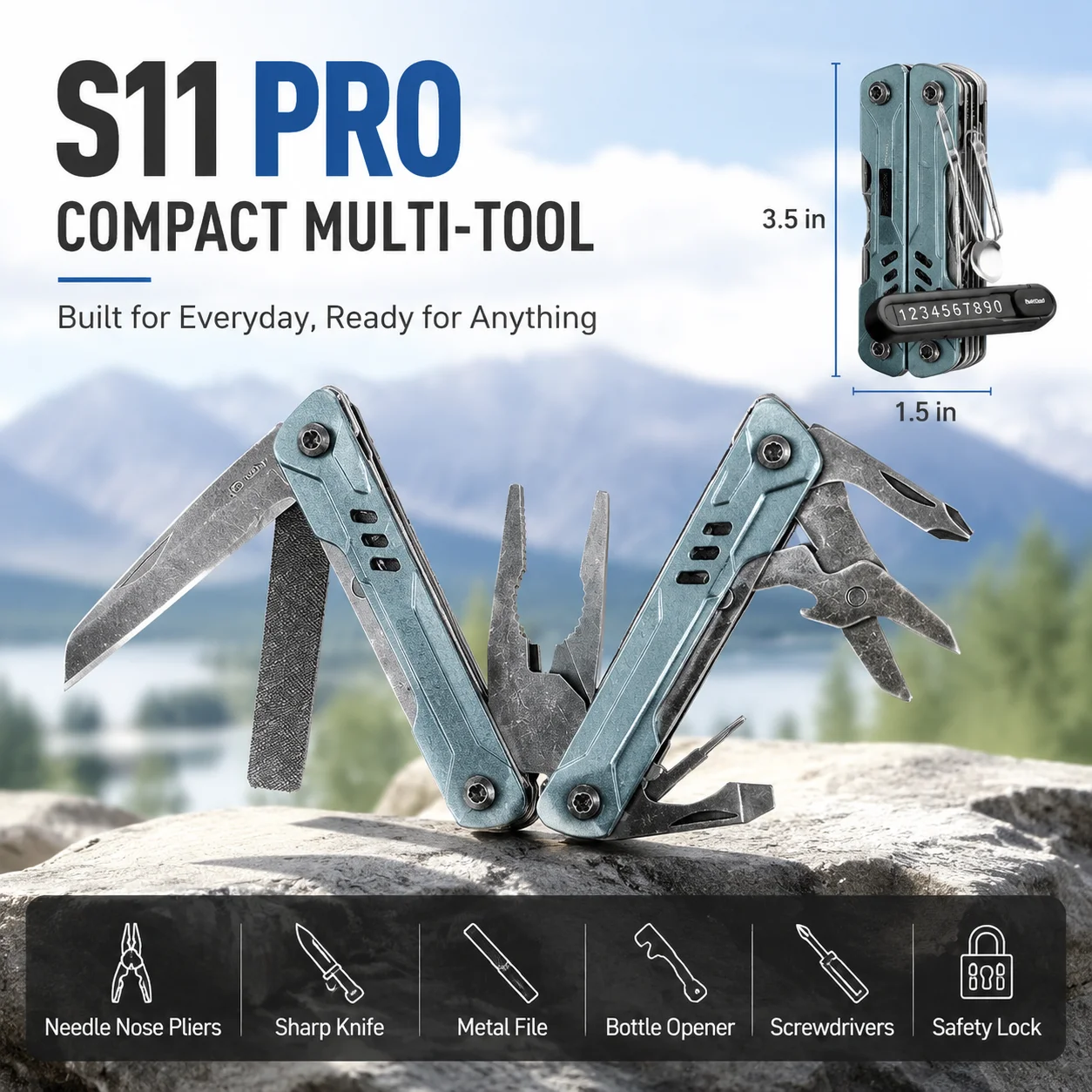 S11pro Multifunctional Pliers Combination Tool Outdoor Camping Equipment Pliers
S11pro Multifunctional Pliers Combination Tool Outdoor Camping Equipment Pliers
