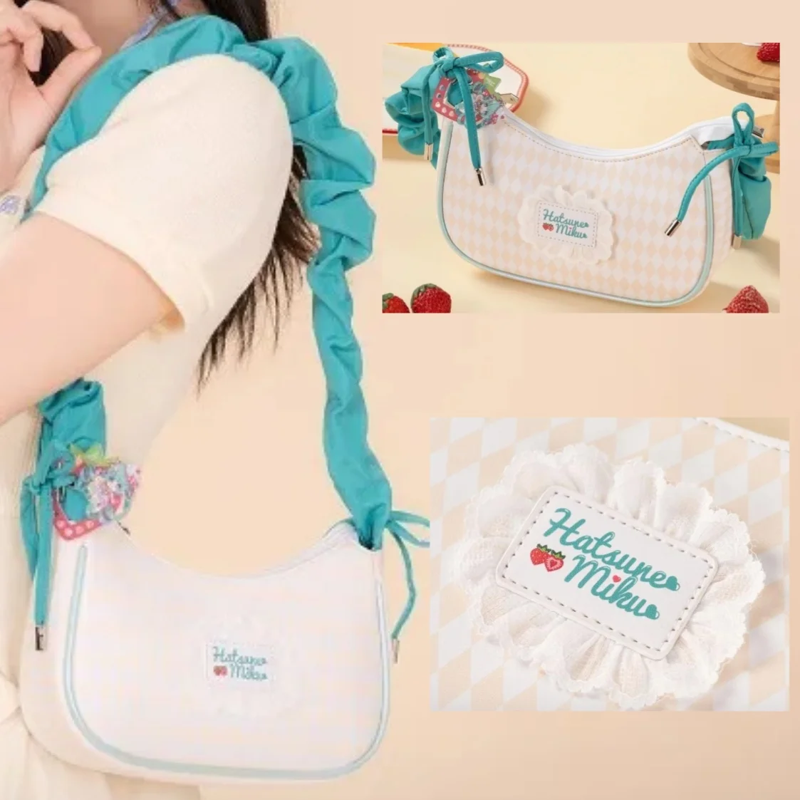 Women's Hatsune Miku Sweet Interwoven Shoulder Bag, Large Capacity Crossbody Sling & Underarm Purse, Commuter Festival Gift
Women's Hatsune Miku Sweet Interwoven Shoulder Bag, Large Capacity Crossbody Sling & Underarm Purse, Commuter Festival Gift